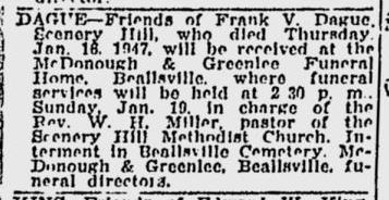 Frank V. Dague obit